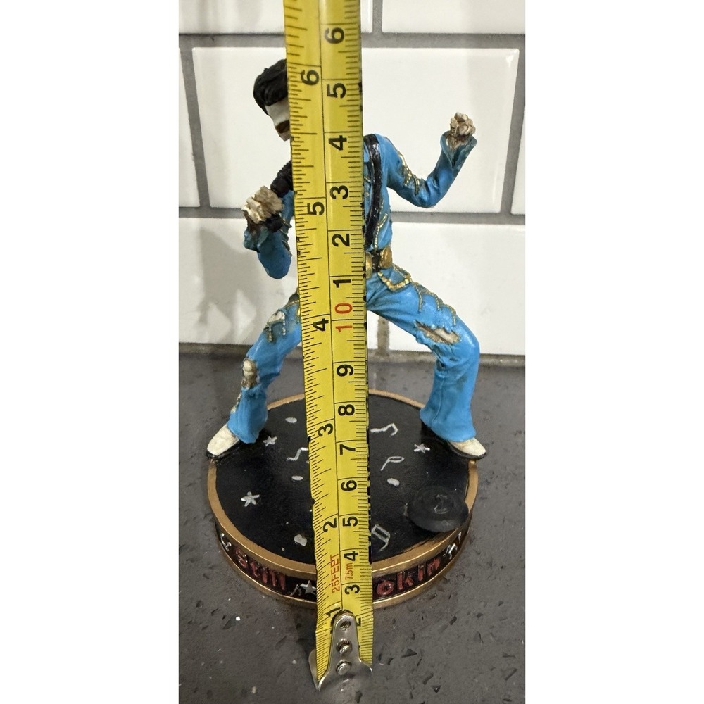 Elvis Skeleton Skull  STILL ROCKIN" The King Figurine Figure Halloween *READ* - Picture 9 of 9